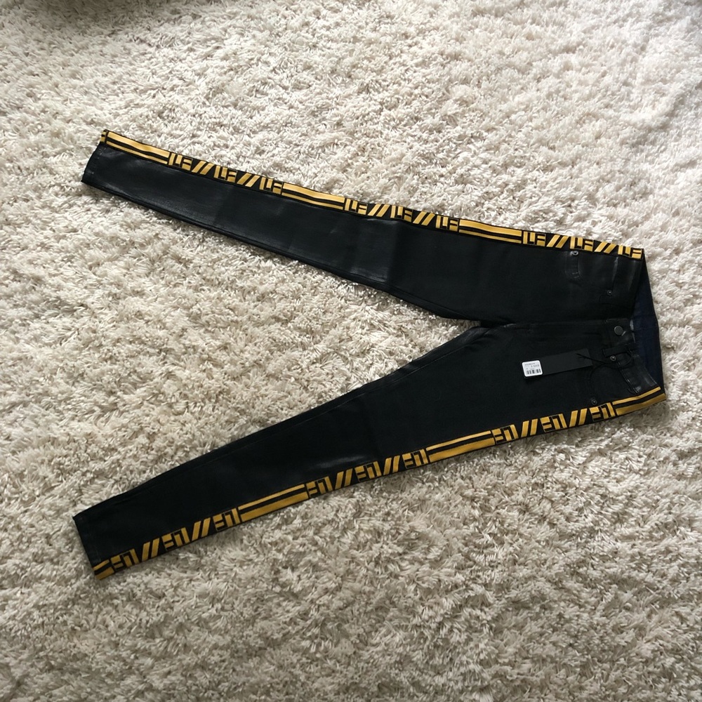 LF the Brand Wax Pants w/ gold LF stripe